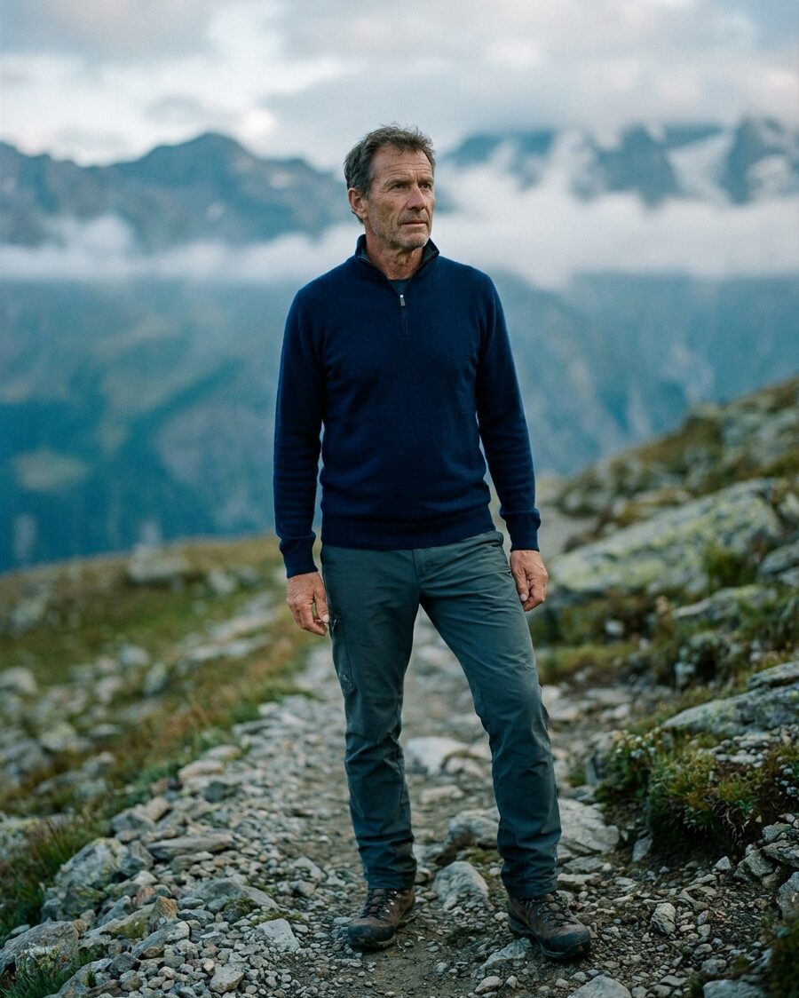 Cashmere layering in the field